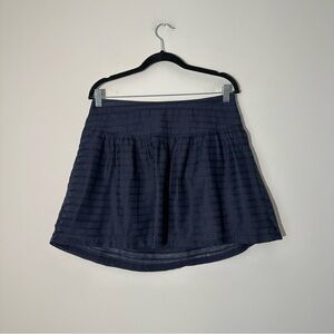 old navy black and navy striped mini shirt size 4